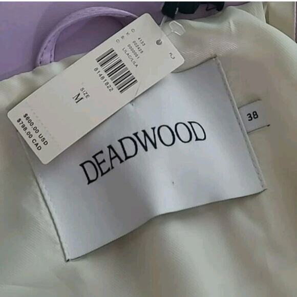 NWT $600 Women's Anthropology Deadwood Bella Faux Leather Jacket Size Medium - Picture 5 of 7